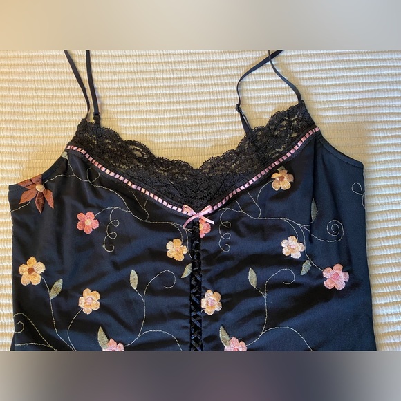 Vintage Casadei Lace Fairy Coquette Corset Top Handkerchief Hem Mesh Large Sweet - Picture 9 of 11